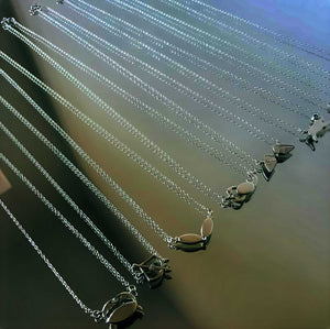 Sagittarius constellation necklace sterling silver 925 Swarovski crystals – on model | LoveYours Collection