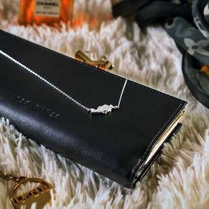Aquarius constellation necklace sterling silver 925 Swarovski crystals – flatlay | LoveYours Collection