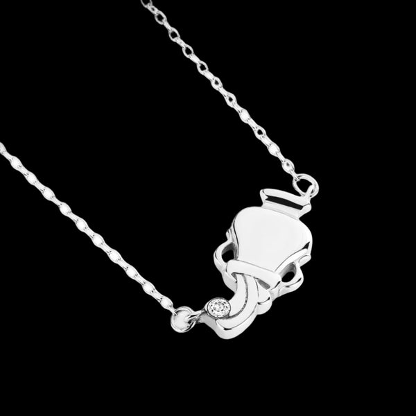 Aquarius jewellery gift box set sterling silver 925 necklace and earrings – detail view | LoveYours Collection
