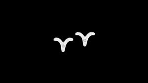 Aries zodiac earrings sterling silver 925 Swarovski crystals – detail view | LoveYours Collection