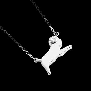 Aries constellation necklace sterling silver 925 Swarovski crystals – detail view | LoveYours Collection