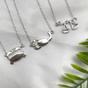Cancer jewellery gift box set sterling silver 925 necklace and earrings – front view | LoveYours Collection