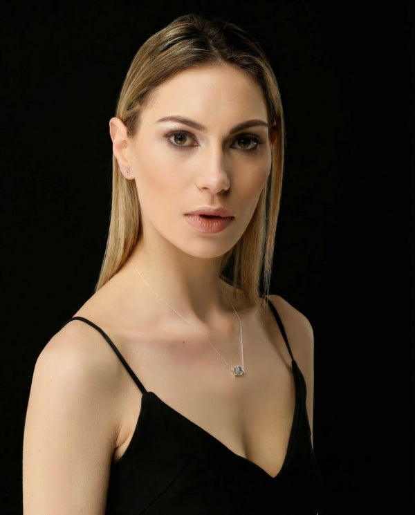 Gemini constellation necklace sterling silver 925 Swarovski crystals – gift box presentation | LoveYours Collection