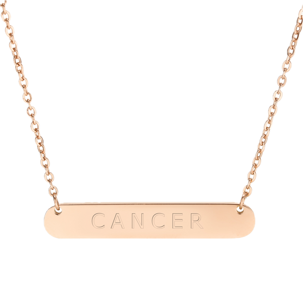 Rose gold zodiac necklace star sign jewellery – close up | LoveYours Collection