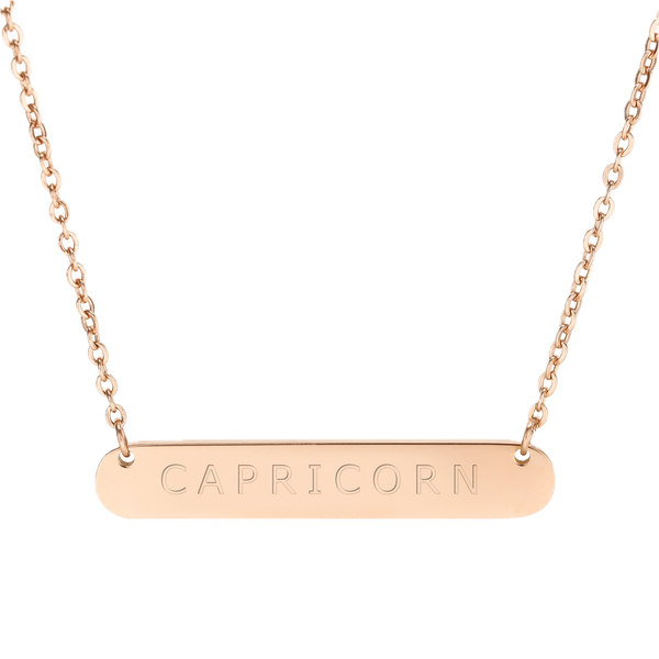 Rose gold zodiac necklace star sign jewellery – clasp and crystal detail | LoveYours Collection