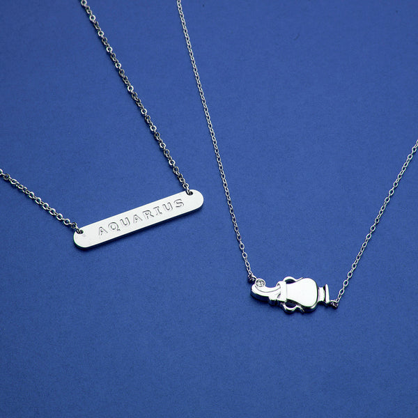 Aquarius jewellery gift box set sterling silver 925 necklace and earrings – packaging | LoveYours Collection