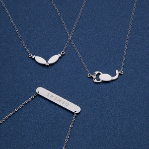 Scorpio constellation necklace sterling silver 925 Swarovski crystals – flatlay | LoveYours Collection
