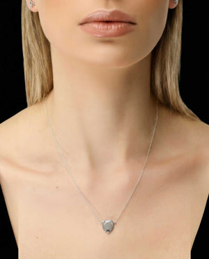 Leo jewellery gift box set sterling silver 925 necklace and earrings – detail view | LoveYours Collection