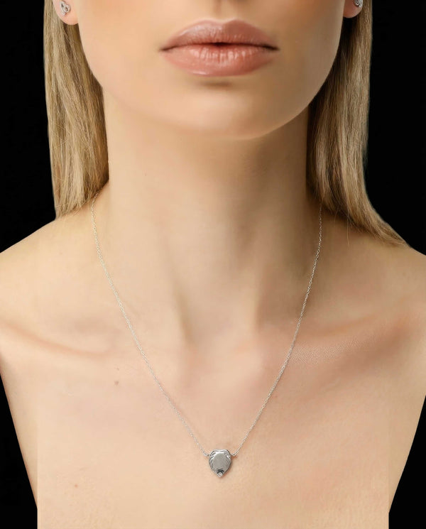 Leo jewellery gift box set sterling silver 925 necklace and earrings – detail view | LoveYours Collection