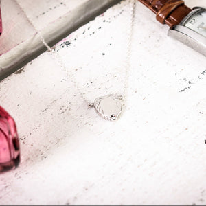 Leo constellation necklace sterling silver 925 Swarovski crystals – on model | LoveYours Collection