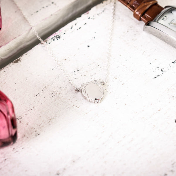 Leo constellation necklace sterling silver 925 Swarovski crystals – on model | LoveYours Collection