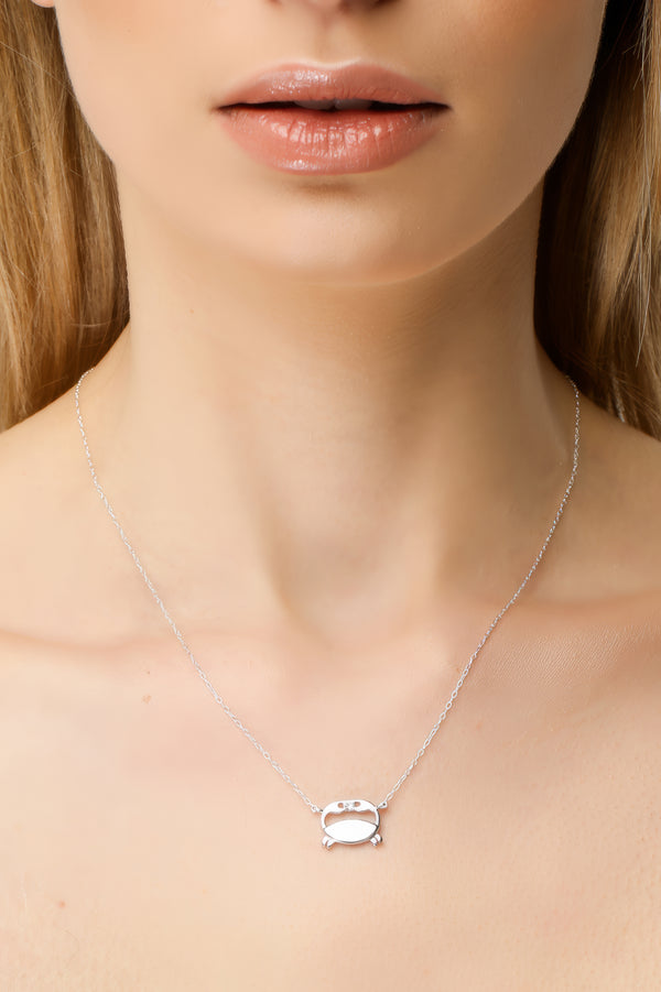 Cancer jewellery gift box set sterling silver 925 necklace and earrings – flatlay | LoveYours Collection