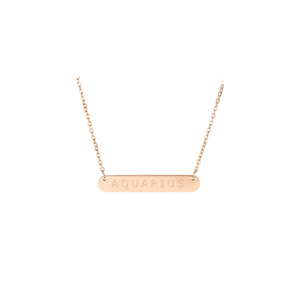 Rose gold zodiac necklace star sign jewellery | LoveYours Collection