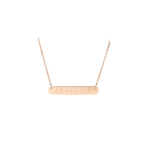 Rose gold zodiac necklace star sign jewellery | LoveYours Collection