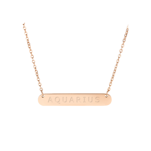 Rose gold zodiac necklace star sign jewellery – detail view | LoveYours Collection