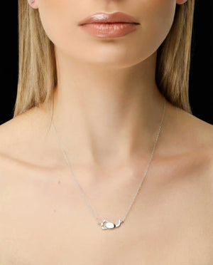 Scorpio constellation necklace sterling silver 925 Swarovski crystals – close up | LoveYours Collection