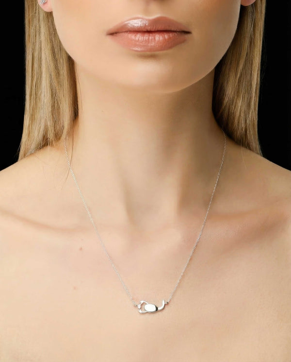 Scorpio constellation necklace sterling silver 925 Swarovski crystals – close up | LoveYours Collection