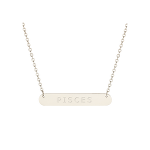 Libra sterling silver necklace Swarovski crystals – front view | LoveYours Collection