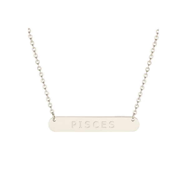 Libra sterling silver necklace Swarovski crystals – front view | LoveYours Collection