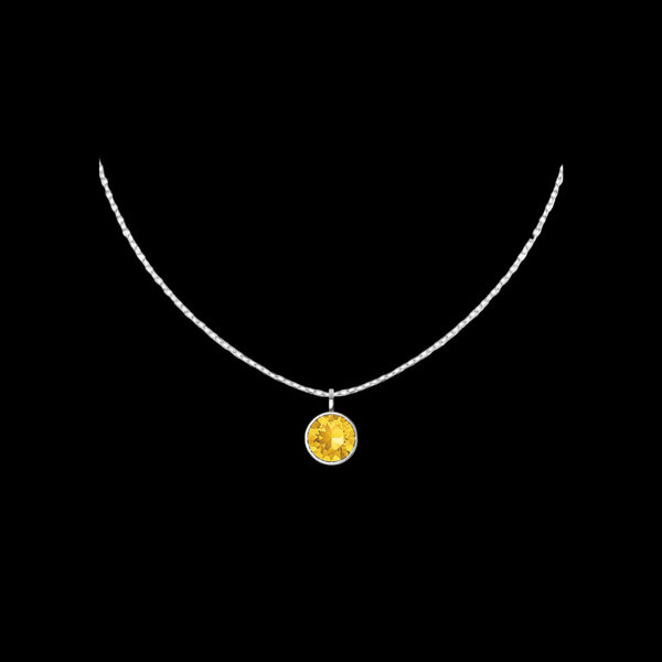 Birthstone necklace sterling silver personalised jewellery – view 11 | LoveYours Collection
