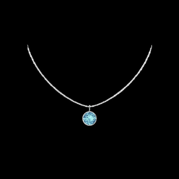 Birthstone necklace sterling silver personalised jewellery – flatlay | LoveYours Collection