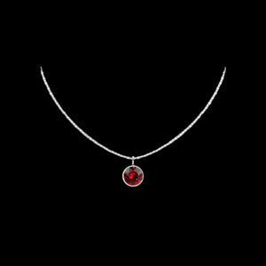 Birthstone necklace sterling silver personalised jewellery – clasp and crystal detail | LoveYours Collection