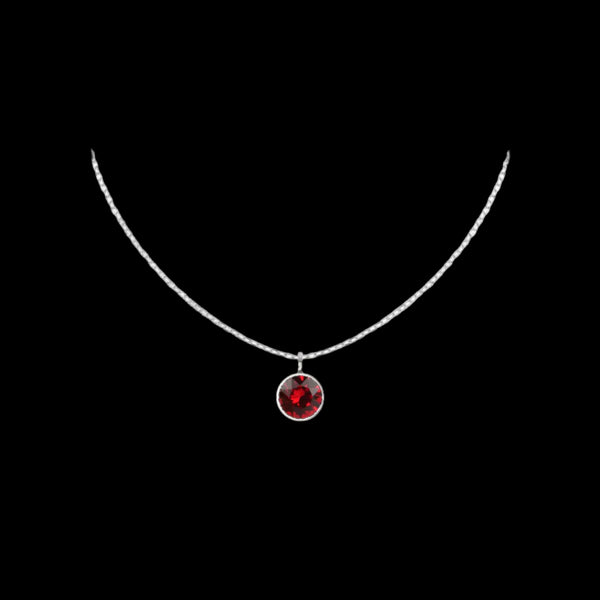 Birthstone necklace sterling silver personalised jewellery – clasp and crystal detail | LoveYours Collection