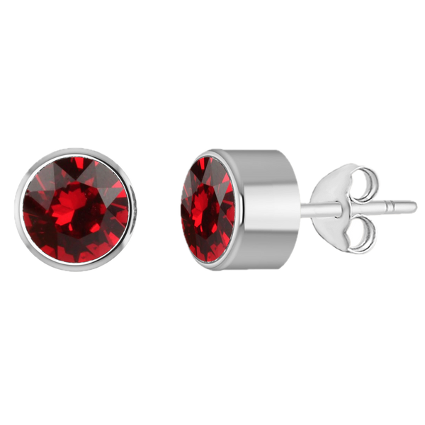 Birthstone earrings sterling silver personalised – view 12 | LoveYours Collection