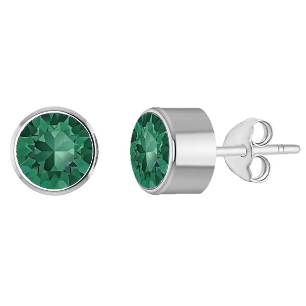 Birthstone earrings sterling silver personalised – view 11 | LoveYours Collection