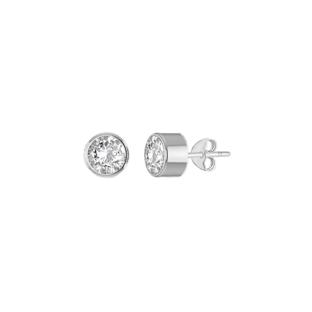 Birthstone earrings sterling silver personalised | LoveYours Collection
