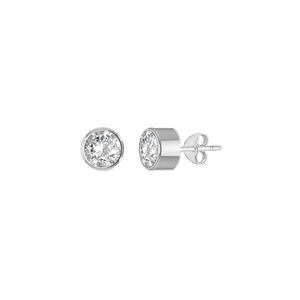 Birthstone earrings sterling silver personalised | LoveYours Collection