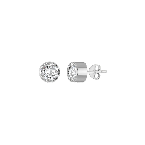 Birthstone earrings sterling silver personalised | LoveYours Collection
