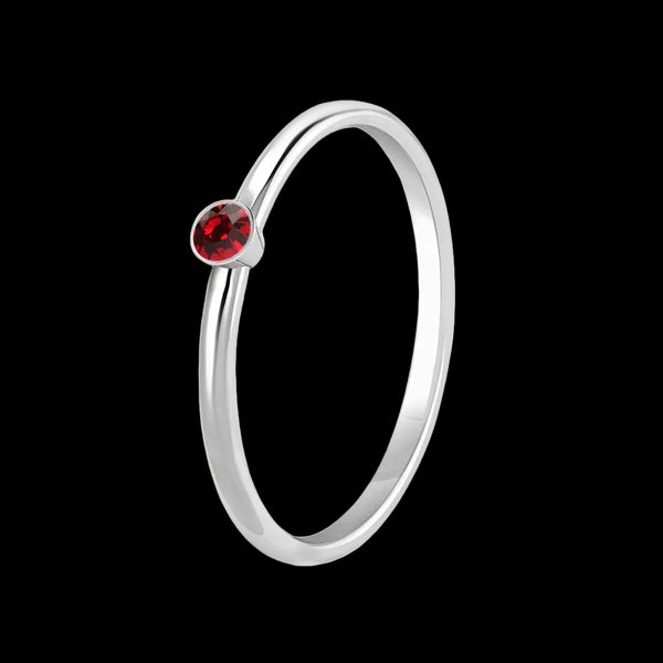 Birthstone ring sterling silver star sign – gift box presentation | LoveYours Collection