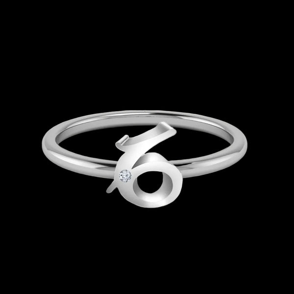 Star sign ring sterling silver zodiac – close up | LoveYours Collection