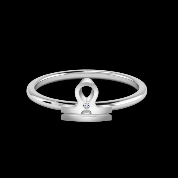 Star sign ring sterling silver zodiac – on model | LoveYours Collection