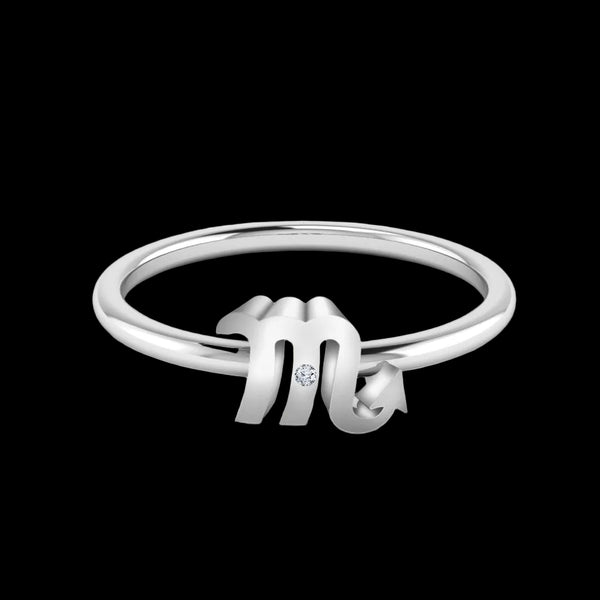 Star sign ring sterling silver zodiac – view 11 | LoveYours Collection