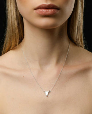 Taurus constellation necklace sterling silver 925 Swarovski crystals – close up | LoveYours Collection