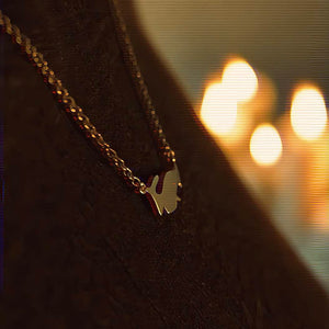 Capricorn constellation necklace sterling silver 925 Swarovski crystals – close up | LoveYours Collection