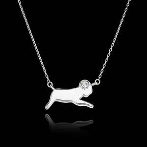 Aries constellation necklace sterling silver 925 Swarovski crystals | LoveYours Collection