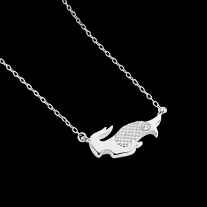 Capricorn constellation necklace sterling silver 925 Swarovski crystals – flatlay | LoveYours Collection