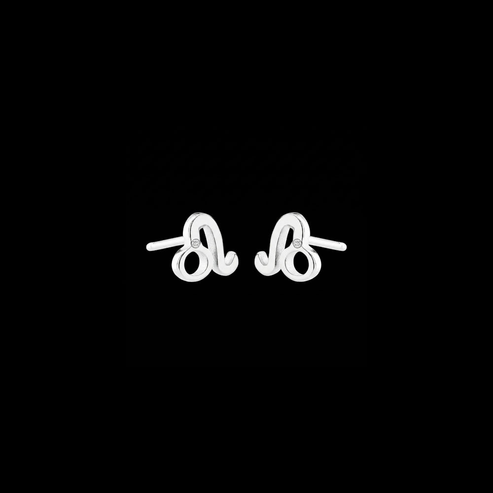 Leo zodiac earrings sterling silver 925 Swarovski crystals | LoveYours Collection