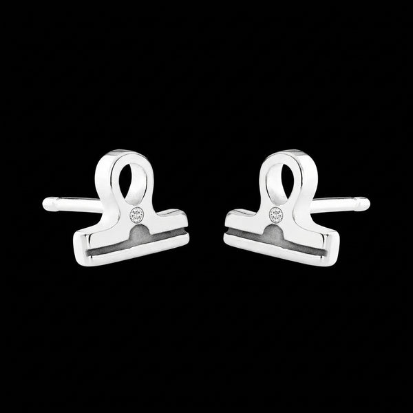 Libra jewellery gift box set sterling silver 925 necklace and earrings – clasp and crystal detail | LoveYours Collection