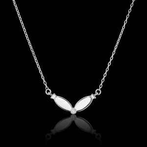 Pisces jewellery gift box set sterling silver 925 necklace and earrings – detail view | LoveYours Collection