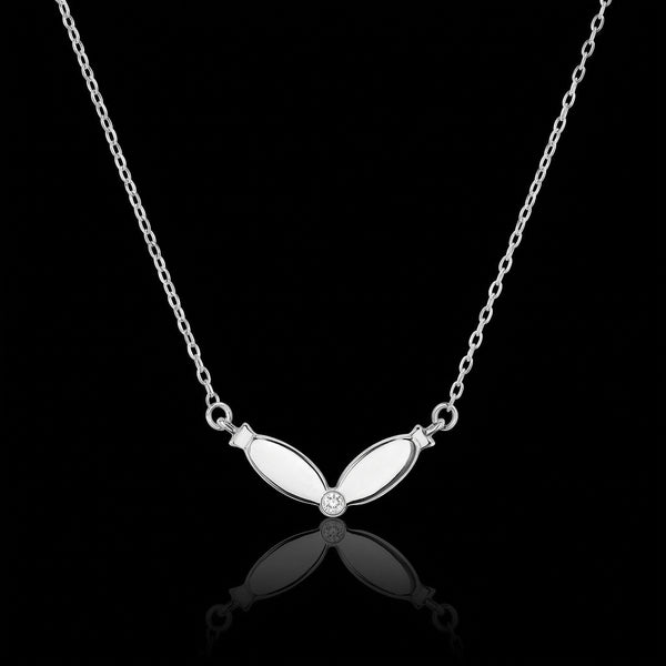 Pisces jewellery gift box set sterling silver 925 necklace and earrings – detail view | LoveYours Collection