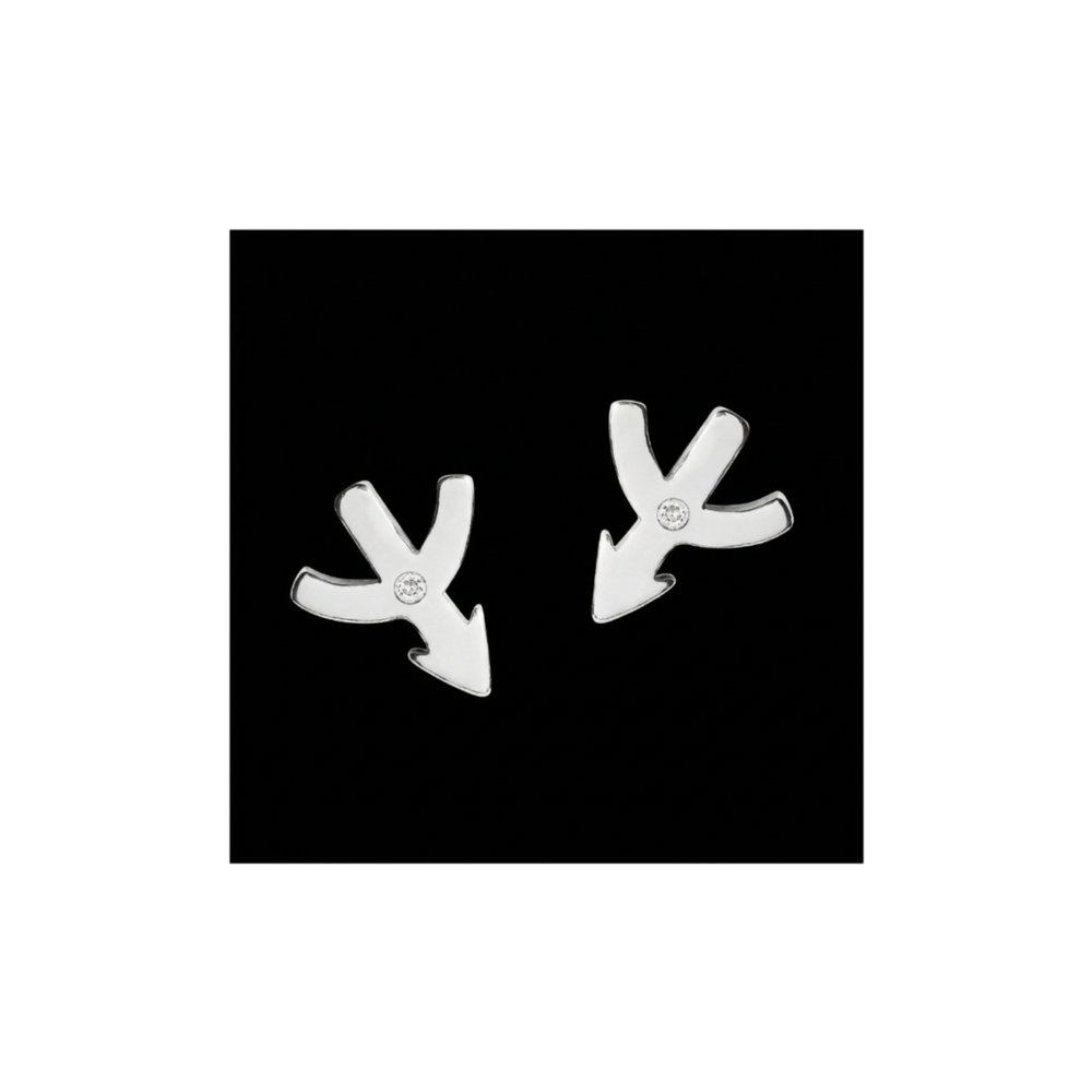 Sagittarius zodiac earrings sterling silver 925 Swarovski crystals | LoveYours Collection
