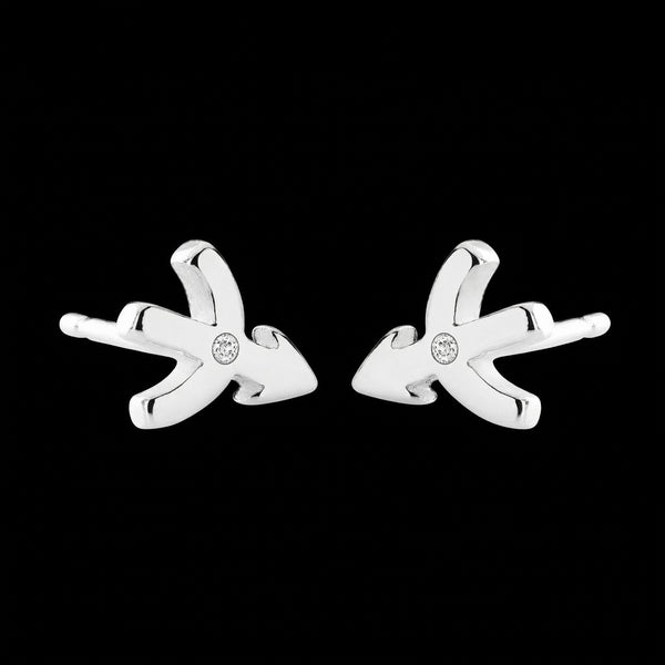 Sagittarius jewellery gift box set sterling silver 925 necklace and earrings – close up | LoveYours Collection