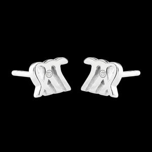Virgo jewellery gift box set sterling silver 925 necklace and earrings – close up | LoveYours Collection