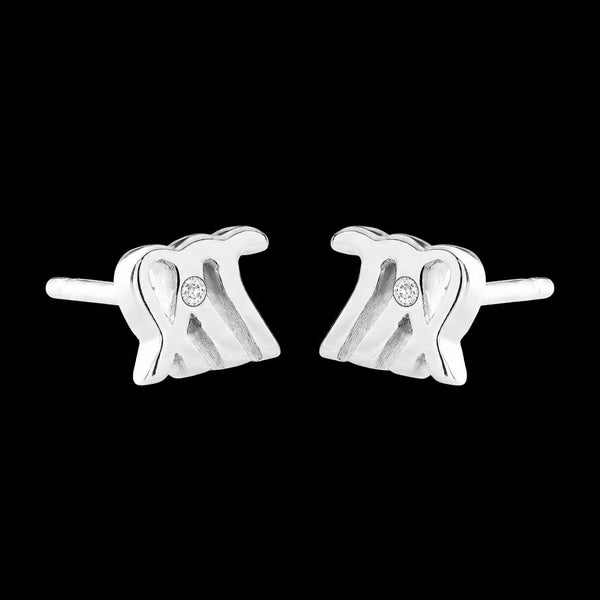 Virgo jewellery gift box set sterling silver 925 necklace and earrings – close up | LoveYours Collection