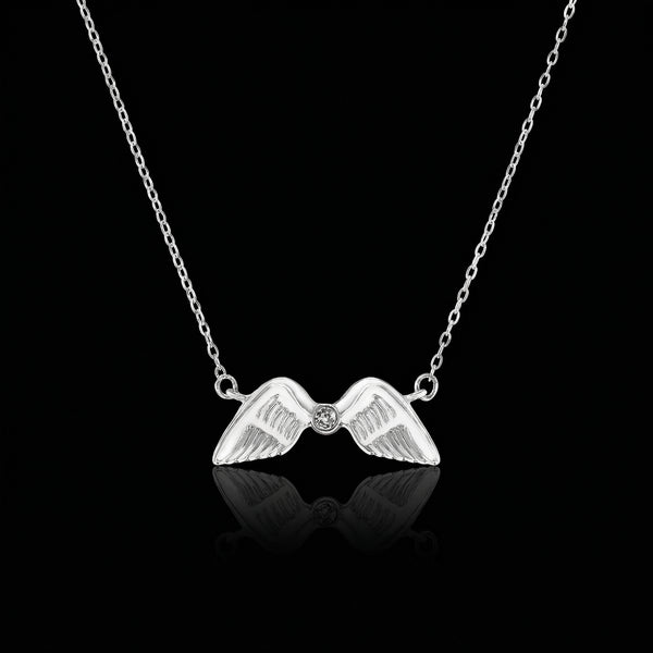 Virgo jewellery gift box set sterling silver 925 necklace and earrings – flatlay | LoveYours Collection
