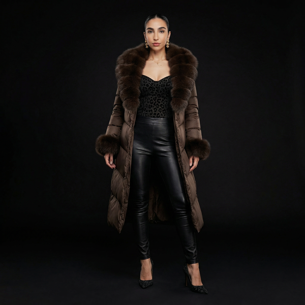 Velour FOX Fur | Chocolate – close up | LoveYours Collection